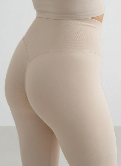 Top Spalline Fini + Shape Leggings  - Argilla